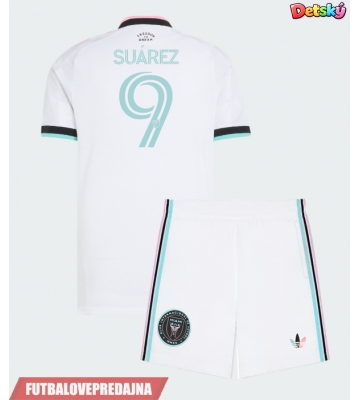 Lacne Dětský Futbalové dres Inter Miami Luis Suarez #9 2026-27 Krátky Rukáv - Tretina (+ trenírky)